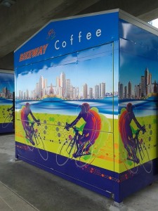 Bicentennial Bikeway coffee booth