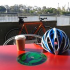 Long black coffee and my singlespeed at the Bikeway Coffee & Juice Bar